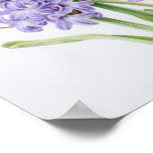 Affiche Impression d'Art de Fleur de Jacinthe Lava (Coin)