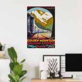 Affiche Impression Golden Mountain Pullman Express (Bureau à domicile)