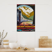 Affiche Impression Golden Mountain Pullman Express (Cuisine)