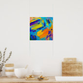Affiche impressionnante design d'art abstrait (Cuisine)
