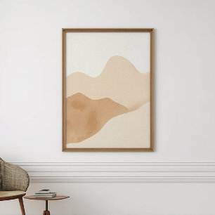 Affiche Imprimable Aquarelle Bohème Neutre Téléc