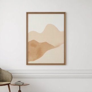 Affiche Imprimable Aquarelle Bohème Neutre | Téléc