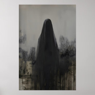 Affiche imprimable d'art gothique de personne voil