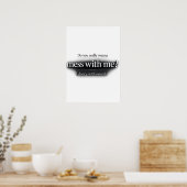 Affiche imprimable de danse de l'épée "Mess With M (Cuisine)