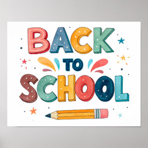 Affiche imprimable de rentrée scolaire