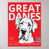 Affiche imprimable du Grand Danois – Grand Danois (Devant)