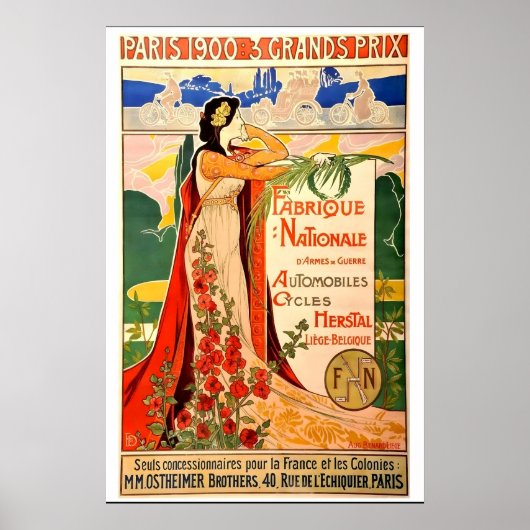 AFFICHE IMPRIMEE Grand Prix de l'Exposition de Par (Devant)