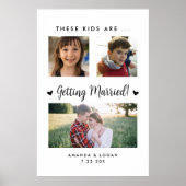 Affiche imprimée pour mariage d'enfants (Devant)