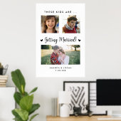 Affiche imprimée pour mariage d'enfants (Bureau à domicile)