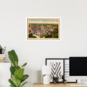 Affiche imprimée vintage de Boise Idaho (Bureau à domicile)