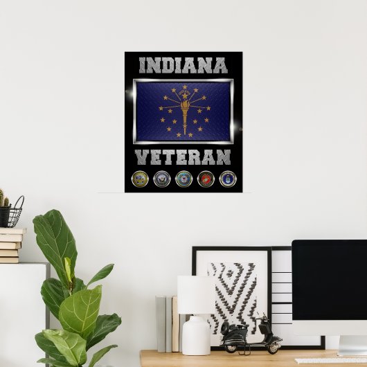 Affiche Indiana Veteran (Bureau à domicile)