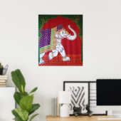 Affiche indienne d'éléphants (Bureau à domicile)