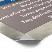 Affiche informative de l'EPI de laboratoire (Coin)