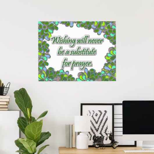 Affiche inspirante (Bureau à domicile)