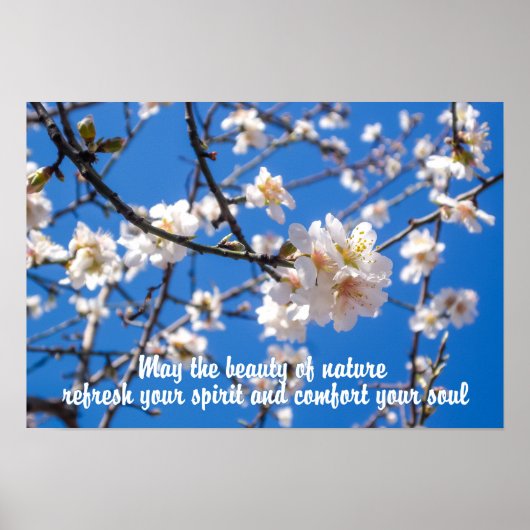 Affiche inspirante Arbre de Fleurs (Devant)