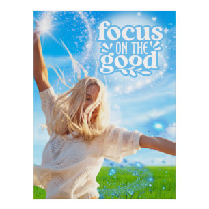Affiche inspirante axée sur le positif