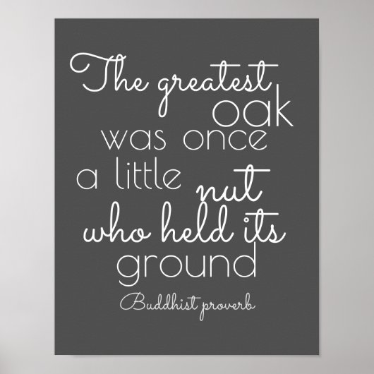 affiche inspirante citation proverbe bouddhiste (Devant)