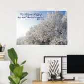 Affiche inspirante de paysage hivernal (Bureau à domicile)