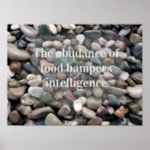 Affiche inspirante de sagesse du renseignement (Devant)