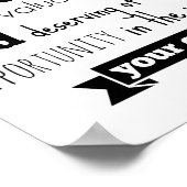 Affiche inspirante du discours d'Hillary Clinton (Coin)