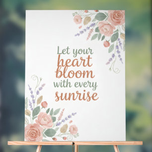 Affiche Inspirante Élégante Florale