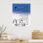 Affiche inspirante - poème original (Cuisine)