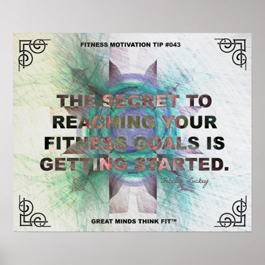 Affiche inspirante pour la condition physique Cita (Devant)