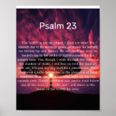Affiche inspirante Psaume 23 (Devant)