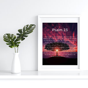Affiche inspirante Psaume 23