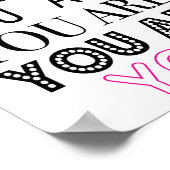 Affiche Inspirante sur le cancer du sein (Coin)