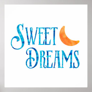 Affiche inspirante Sweet Dreams