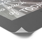 affiche inspirante Will Rogers cite gris foncé (Coin)