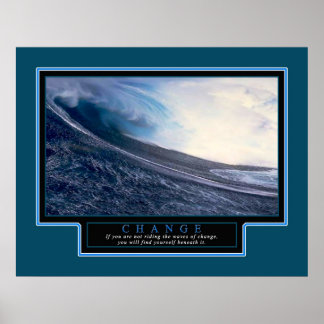 Affiche Inspirationnelle "Change" 22x28