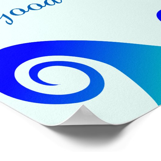 Affiche inspirationnelle "Good Vibrations" (Coin)