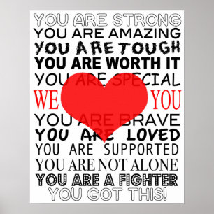 Affiche inspirationnelle pour les patients atteint