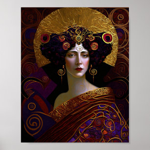 Affiche inspirée de Klimt