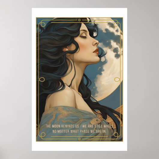 Affiche inspirée de l'IA générée par la femme et l (Devant)