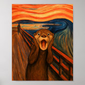 Affiche inspirée du cri drôle de la loutre (Devant)