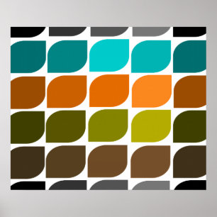 Affiche inspirée moderne #2 d'art de la moitié d