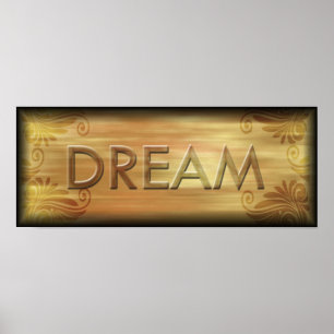 Affiche inspirée rêveuse