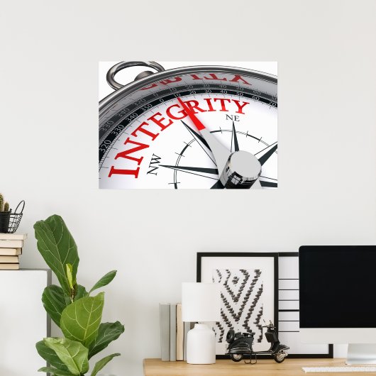 Affiche Intégrité (Bureau à domicile)