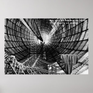 Affiche intérieure du Graf Zeppelin 1929