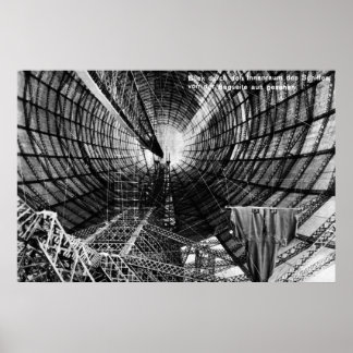 Affiche intérieure Graf Zeppelin 1929 LZ 127