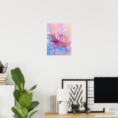 Affiche Iridescent Bloom (Bureau à domicile)