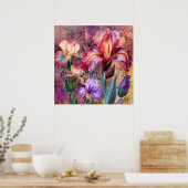 Affiche Iris Colorés (Cuisine)