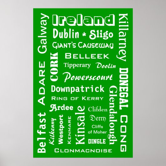 Affiche Irlande Villes & Lieux (Devant)