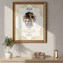 Affiche Islamique de Photo Personnalisée Umrah Mub