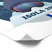 Affiche Isola 2000 de ski  (Coin)