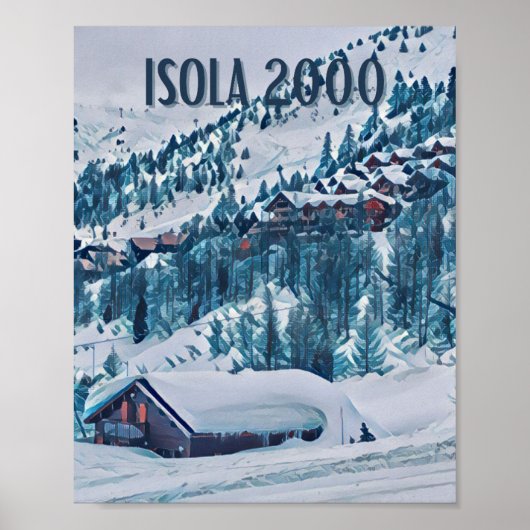 Affiche Isola 2000 Station de ski (Devant)