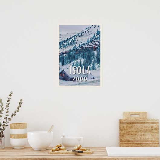 Affiche Isola 2000 Station de ski (Cuisine)